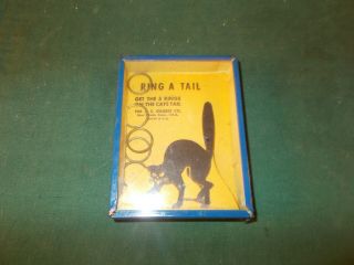 1940s Or 1950s Ring A Tail Black Cat Halloween Ring Game By The A C Gilbert Comp