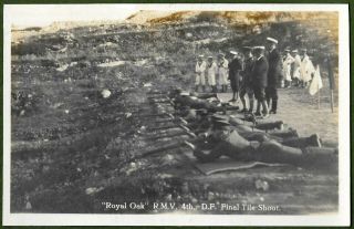 Ricasoli Ranges,  Malta.  Royal Oak Rmv Royal Marines Tile Shoot Final.  1928 Rp.