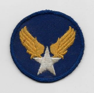WW2 US Army Air Forces patch - HARD TO FIND ' NO RED DOT ',  TWILL PATCH - US Army 2
