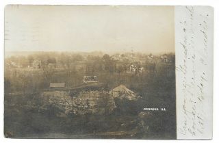 Early 1900s Postcard View Of Cordova Illinois 1907