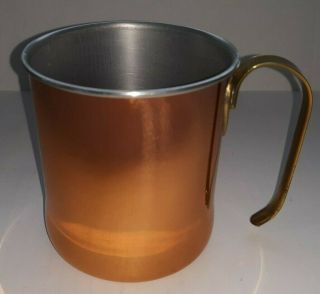 Vintage Coppercraft Guild Mug Copper Cup W/ Brass Handle