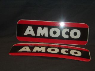 Amoco Ad Glass - Bennett Pumps 900 - 1000