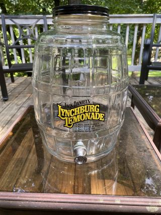 Jack Daniels Lynchburg Lemonade Glass Barrel Dispenser