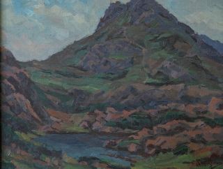 Carl Clemens Moritz Rungius (1869 - 1959) NY/Canadian Artist Oil 