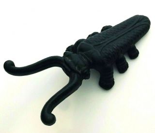 Wilton Black Cast Iron Beetle Bug Boot Jack Heel Puller Remover Iron Art Vintage