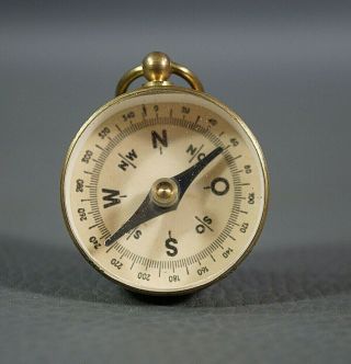 Wwii German Military Soldier Brass Glass Pocket Field Compass