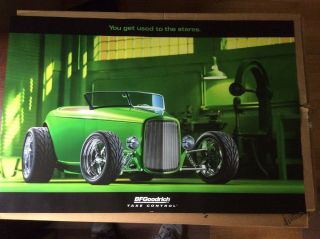 Bf Goodrich Poster Sign Highboy Green Roadster Coupe