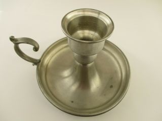 Leonard Pewter Candle Holder with Handle - Made in Bolivia 3