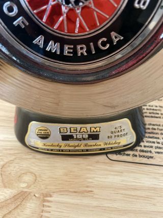 Vintage Jim Beam Decanter Sports Car Club Of America SCCA Empty 3