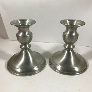 Leonard Pewter Weighted Candlestick Holders