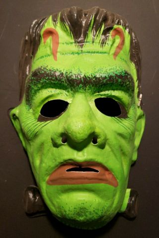 1973 Vintage Ben Cooper Frankenstein Monster Halloween Mask