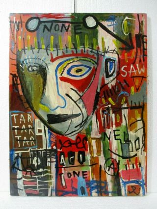Acrylic On Canvas By Jean - Michel Basquiat 1981