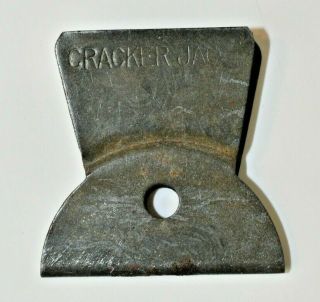 Rare Cracker Jack Charm Antique Tin Metal Money Or Paper Clip Bx - 7