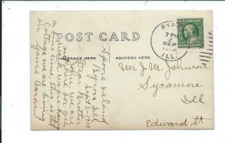 Real Photo Postcard Post Card Byron Illinois Ill Il Spoors Island Cottage 2