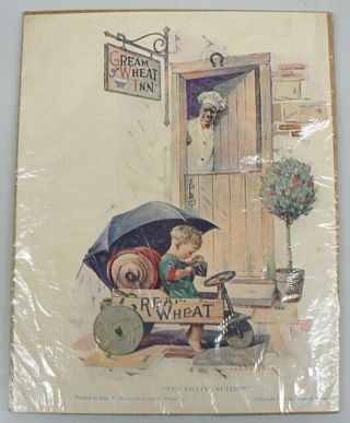 Vintage 1922 Cream Of Wheat Ad " The Filling Station "