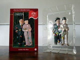 1999 Laurel & Hardy - Another Fine Mess - Christmas Ornament Carlton Cards