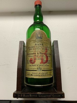 Vintage Whiskey Bottle J&b Rare Scotch " Collector 