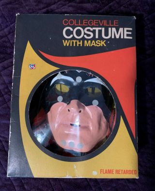 The Bat Batman Vintage Collegeville Halloween Costume Mask 1970’s