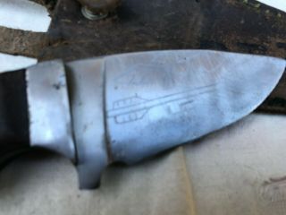 WWII Custom Hand Made Theater Fighting Knife with Leather Sheath 3