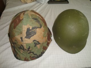 Us Army,  Marine Corps M - 1 Helmet & Firestone Made Paratrooper Liner,