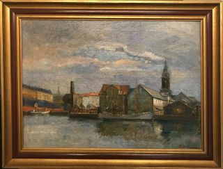 Svend Sinding Christiansen (1898 - 1980) : Harbor Docks