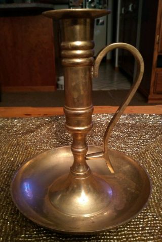 Vintage Jamison Brass Candle Holder Made In India But Some Spots
