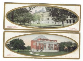2 Champaign,  Illinois Postcards University Of Illinois