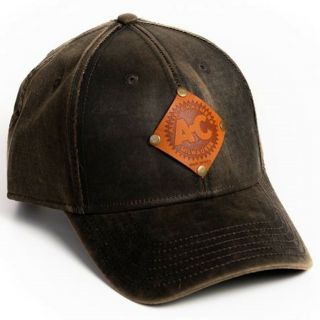 Oil Distressed Vintage Allis Chalmers Logo Hat With Faux Leather Emblem