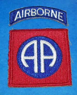 Cut - Edge Ww2 82nd Airborne Division Patch & Tab,  2