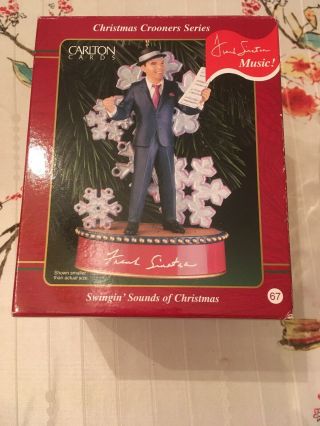 Carlton Cards Frank Sinatra Swingin’ Sounds Christmas Musical Ornament 2000