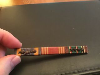 Wwii Us Army Air Force Ribbon Bar Enlisted Man’s Eto 8th Air Force