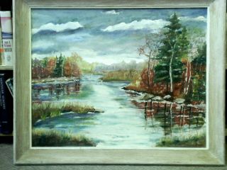 Francis Zecchini (1889 - 1989),  River Scene,  Kennebunkport,  Maine Artist