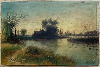 Hugh Bolton Jones Signed 1889 American Hudson River School Oil Painting