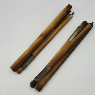 Ww2 Us Military Army Marines Folding Pup Tent Shelter Poles Set Of 2