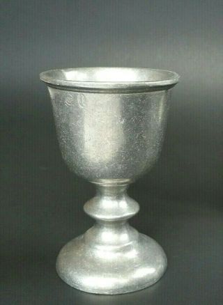 Vintage Wilton Pewter Rwp Armetale Plough Tavern Goblet 5 1/8 " Made In Usa
