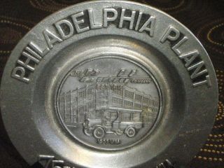 Vintage Pew - Ta - Rex Plate Budd Co.  Philadelphia Plant 75th Ann Pewter York Pa Usa