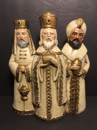 Rare Vintage Nativity Musical Wise Men Christmas “we Three Kings” Japan