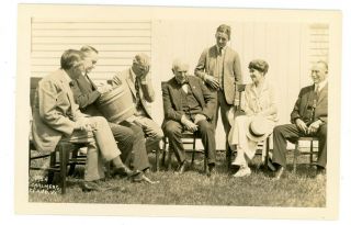 Plymouth Vt - Thomas Edison & Harvey Firestone - Calvin Coolidge Home - Rppc Postcard