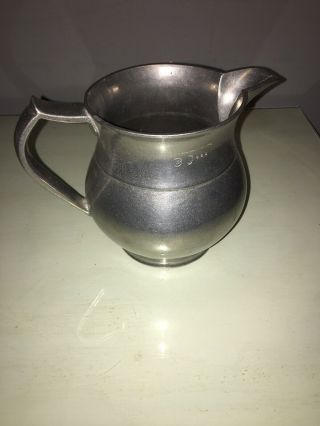 Vintage Wilton Armetale Rwp Pewter Tavern Pitcher Made In Columbia Pa.