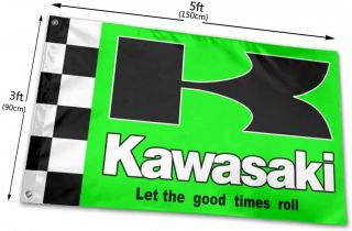 Kawasaki Motorcycle Flag 3 