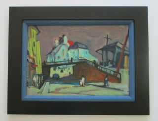 Mystery Artist Signed Expressionist 1940 