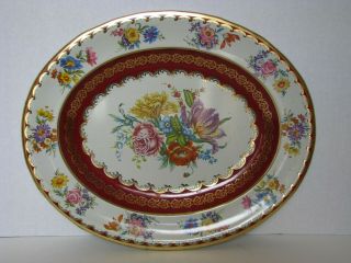 Two (2) 1 - Vintage Daher Floral 1 Platter And 1 - Bowl,  Metal Tins,  England