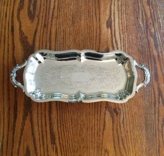 Silverplated Footed Bread Tray,  Eales 1779