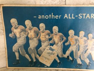 Rare Vintage Chesterfield Cigarette Football Advertising Tin Man Cave Sign 2