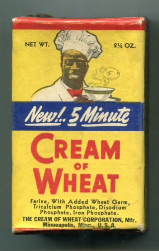 Vintage Sample Box Cream Of Wheat,  2 3/4 Oz.