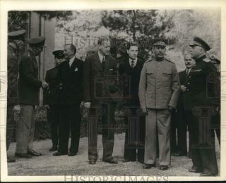1943 Press Photo Allied Conference Leaders Meet At Tehran 