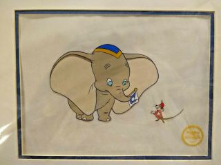 Walt Disney Animation Art Cel " Dumbo " Limited Edition Serigraph