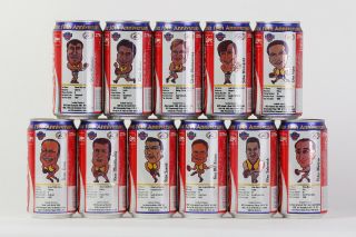 1996 Coca Cola 11 Cans Set From Australia,  West Coast Eagles 10th Anniversary