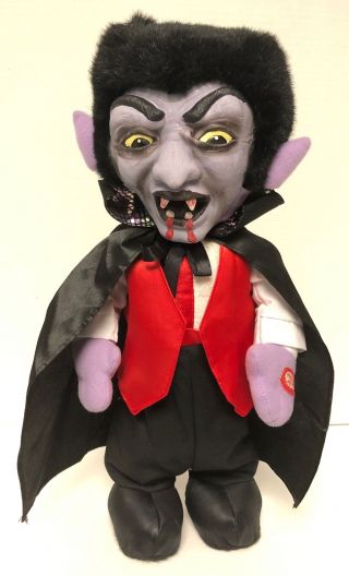 Tl Toys Vampire Dracula Singing Animated 16 " Figure Halloween Rubber Face (hop)