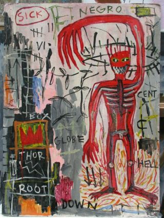Acrylic On Masonite By Jean - Michel Basquiat 1981